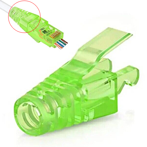 TK45 (A102-TR YEŞİL) RJ45 (8P/8C) BOTH KORUMA KILIFI (PAKET 100 ADET) YEŞİL 