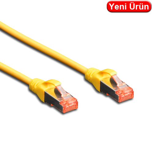 DIGITUS (DK.1617.010.Y) 1 MT. CAT6 UTP LSZH BAKIR PATCH KABLO SARI