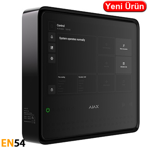 AJAX (AJX 125733.BL) KABLOSUZ HUB YANGIN PANELİ EN54 BELGELİ SİYAH 