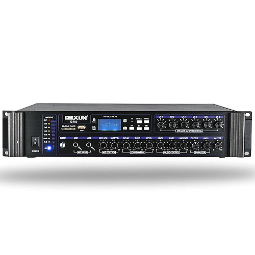 DEXUN (D-500) 700W USB/SD/RCA/BT 6 BÖLGELİ TRAFOLU STEREO ANFİ 