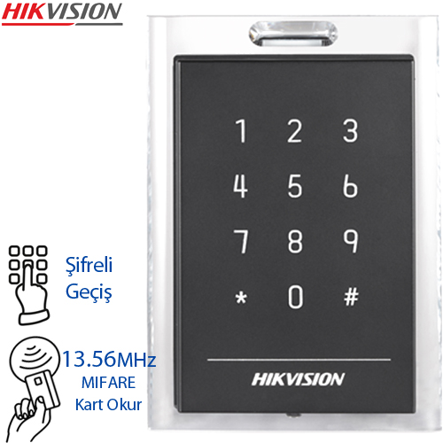 HIKVISION (DS-K1101MK) MIFARE KART OKUYUCU+KEYPAD IP64