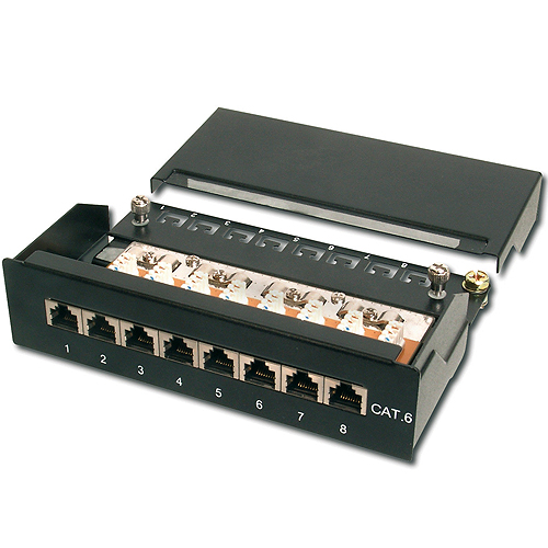 DIGITUS (DN-91608SD) 8 PORT CAT6 MASAÜSTÜ PATCH PANEL