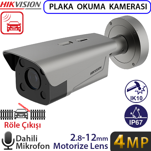 HIKVISION (DS-TCG406-E) 4MP 2.8-12MM 140DB WDR 1TB SD KART DESTEĞİ PLAKA OKUMA KAMERASI
