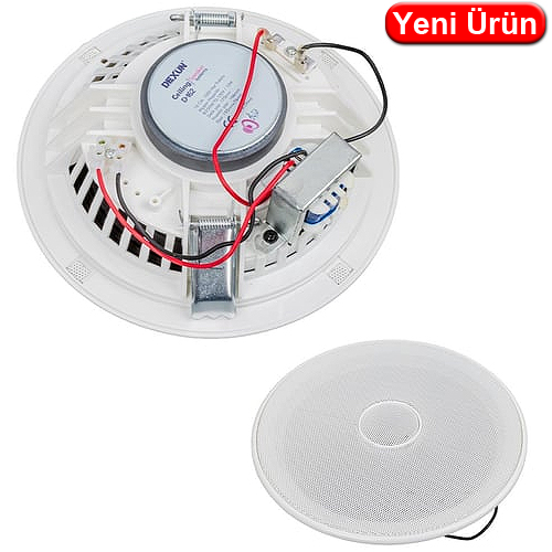 DEXUN (D-162) 16CM ALÇIPAN TİP TRAFOLU 50W BEYAZ TAVAN HOPARLÖRÜ
