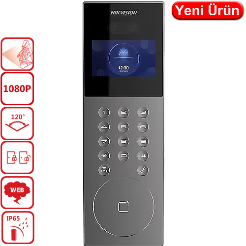 HIKVISION (DS-KD9203-E6) İNTERKOM DAIRE TİP DIŞ KAPI ÜNİTESİ