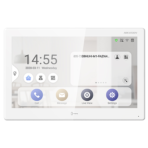 HIKVISION (DS-KH9510-WT1) 10 INC SİYAH DOKUNMATİK EKRANLI WIFI POE DAİRE İÇİ MONİTÖR