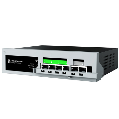 STONET (ST106GPDI-2G-65) 4 PORT GIGABIT POE+2 PORT UPLINK GIGABIT 65W EMNİYET KİLİTLİ POE SWITCH 