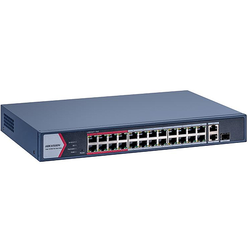 HIKVISION (DS-3E1326P-EI/M) 24 PORT POE 1xGIGABIT ETHERNET 1XSPF COMBO 230W POE SWİTCH