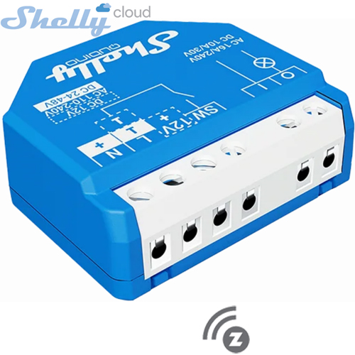 SHELLY (Wave 1) SMART SWITCH ROLE 1 KANAL 16A (Z-Wave Protokol) (37x42x16mm)