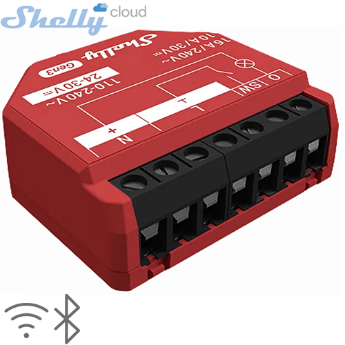SHELLY (1PM Gen3) SMART SWITCH ROLE 1 KANAL 16A (Wi-Fi, Bluetooth) (37x42x16mm) WPM