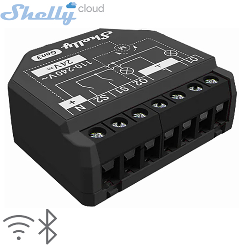 SHELLY (2PM Gen3) SMART SWITCH ROLE 2 KANAL 16A (Wi-Fi,Bluetooth) (37x42x16mm)