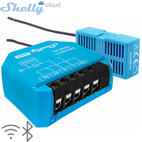 SHELLY (1L Gen3) LIGHTING CONTROL 1 KANAL MAX.200W (WIFI,BLUETOOTH) (37X42X16mm)