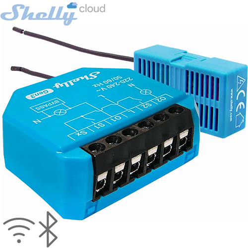 SHELLY (2L Gen3) LIGHTING CONTROL 2 KANAL Q1 MAX.200W, Q2 MAX.700W (WIFI,BLUETOOTH) (37X42X16mm)