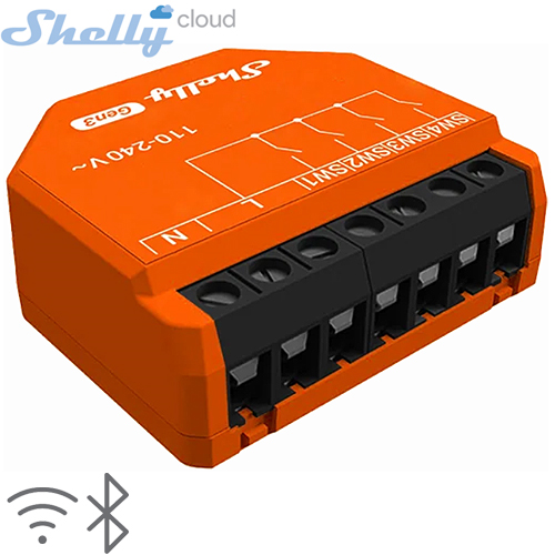 SHELLY (i4 Gen3) INPUT CONTROLLER (Wi-Fi,Bluetooh) (37x42x16mm)