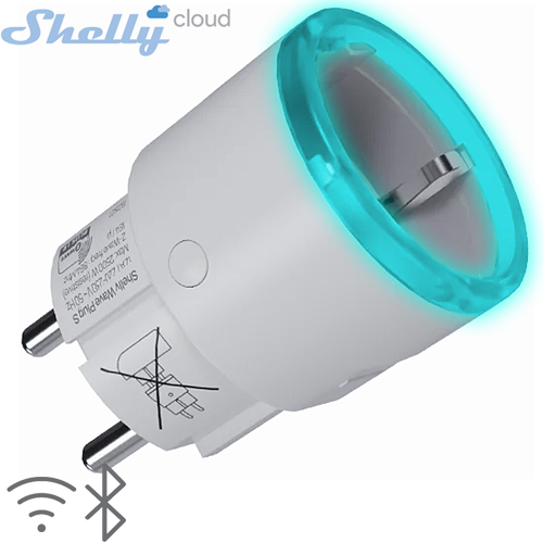 SHELLY (Wave Plug S) PLUG 12A (Z-Wave) (44x44x70mm)