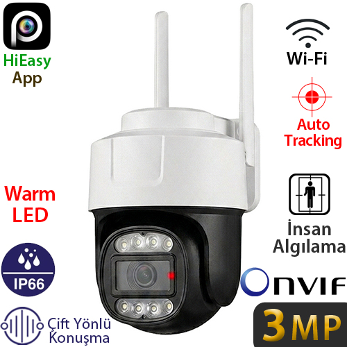 TRK-LINK (RS-5011) 3MP AKILLI WIFI GÜVENLİK KAMERASI+5V ADAPTÖR DAHİL