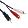 TEKNOGREEN (TKRS-010) 10MT. 3.5mm STEREO/2*RCA KABLO (GOLD)
