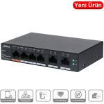 DAHUA (CS4006-4ET-60) 6 PORT 4xPOE 10/100 60W CLOUD YÖNETILEBILIR SWITCH