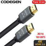 CODEGEN (CPS4K200) 20MT 4K 30HZ HDMI 2.0 ETHERNET 18 GBPS METAL BAŞLIK HDMI KABLO