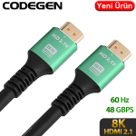 CODEGEN (CPS8K30) 3MT 8K 60HZ HDMI 2.1 ETHERNET 48 GBPS METAL BAŞLIK HDMI KABLO
