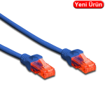 DIGITUS (DK.1617.005.B) 0.50 MT. CAT6 UTP LSZH BAKIR PATCH KABLO MAVİ
