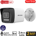 HIKVISION (DS-2CD1023G2-LIUF) 2MP 2.8MM SMART HYBRIT LIGTH SESLİ POE IR BULLET KAMERA 30MT