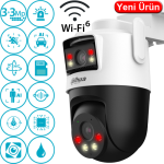 DAHUA (IPC-WPT1339DD-SW-3E2-PV) 3+3MP WIFI ÇİFT KAMERALI PAN-TILT SPEED DOME 