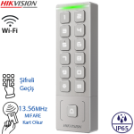 HIKVISION (DS-K1T809MWX)WI-FI+MIFARE KART+ŞİFRE  WIEGAND (W26/W34) ÖZELLİKLİ GEÇİŞ KONTROL TERM IP65