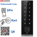 HIKVISION (DS-K1105EMKB-QR) MIFARE VE PROXIMITY KART+ŞİFRE+QR KOD OKUYUCU DOKUNMATİK