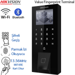 HIKVISION (DS-K1T807MBFWX-E1) WI-FI+ BLUETOOTH-MIFARE+ŞİFRE+PARMAK İZİ EKRANLI GEÇİŞ KONTROL PANELİ