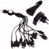 S-LINK (SLX-12C) UNIVERSAL ŞARJ CİHAZI 220V+OTO ÇAKMAK+USB 10 FARKLI UÇ