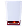TEKNİM (TSS-5790R) HARİCİ SİREN (KIRMIZI) (6 LEDLİ PLASTİK KORUMALI)