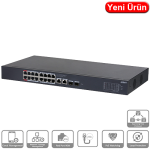 DAHUA (CS4220-16GT-135) 20 PORT 10/100/1000 16xPOE 135W +2SFP CLOUD YONETILEBILIR SWITCH