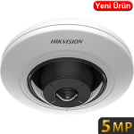HIKVISION (DS-2CD2955G0-ISU) 5MP 1/2.7inç 180 DERECE BALIK GÖZÜ, SES VE ALARM FISHEYE KAMERA-10MT.