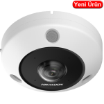 HIKVISION (DS-2CD63C5G1-IVS ) 12MP KİŞİ SAYMA, ISI DAH. MİK VE HOP. IP67 IK10 FISHEYE KAMERA 15MT.