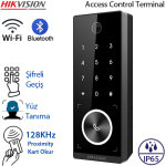 HIKVISION (DS-K1T510EBWX-E1) WI-FI+BLUETOOTH+PROXIMITY+ŞİFRE+YÜZ TANIMA GEÇİŞ KONTROL TERMİNALİ IP65