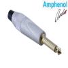 AMPHENOL (TM2PN-AU) 6.3MM MONO FİŞ (E) SATEN KAPLAMA 