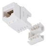 FREELINK (E2427) RJ45 (8P/8C) ÇAKMALI KEYSTONE JACK CAT6 180 DERECE
