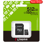 KINGSTON (SDCS3/512GB) 512GB CANVAS SELECT PLUS GEN3 MICRO SDXC UHS-I 150MB/S HAFIZA KARTI