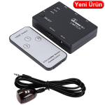 NOVACOM (NVC-HDSW3N) KVM 1X3 HDMI MİNİ SWITCH 