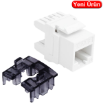 DIGITUS (DN.93610) RJ45 (8P/8C) CAT6 UTP ZIRHSIZ 180 DERECE KEYSTONE JACK (PENSE İLE SIKMALI