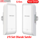 HIKVISION (DS-3WF02C-5AC/D) 5Ghz 867Mbps 5KM OUTDOOR WIRELESS BRIDGE KIT (KİT OLARAK SATILMAKTADI)