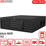 HIKVISION (DS-9664NI-M16) 64 KANAL 400MBPS 16xSATA NVR KAYIT CİHAZI 