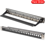 DIGITUS (DN.91411.LF) CAT6 24 PORT BOŞ PATCH PANEL (ETİKET ALANLI)