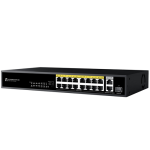 STONET (ST119GHPDI-2G1MS-250) 16 PORT POE 10/100 + 2 PORT UPLINK GIGABIT 1x2,5G SFP 250W POE SWITCH 