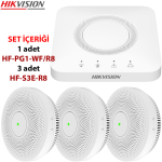 HIKVISION (HF-KS1-WF/R8) KABLOSUZ YANGIN ALARM KONTROL SETİ RF+WIFI