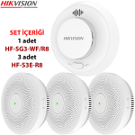 HIKVISION (HF-KS2-WF/R8) KABLOSUZ YANGIN ALARM KONTROL SETİ RF+WIFI