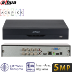 DAHUA (XVR5108HS-5M-I3/T) 8 KANAL 5MP HDMI/VGA 1xUSB 1x16TB SATA HDD XVR KAYIT CIHAZI