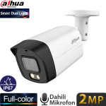 DAHUA (HAC-HFW1209TLM-IL-A-0360B-S3) 2MP 3,6MM FULL COLOR SESLİ IP67 METAL HDCVI BULLET KAMERA