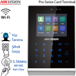 HIKVISION (DS-K1T105AM) WI-FI -MIFARE KART + ŞİFRE + YÜZ TANIMA GEÇİŞ KONTROL TERMİNALİ LCD EKRANLI